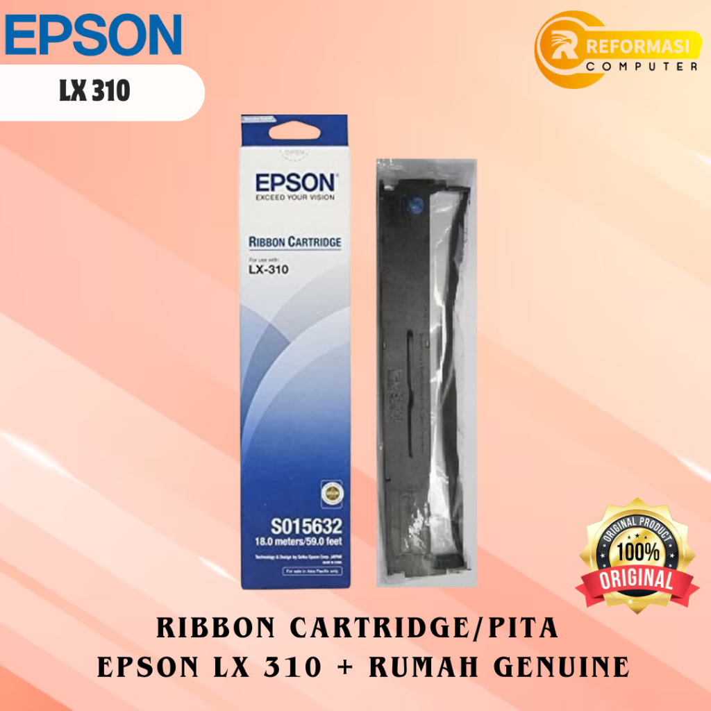 Jual Epson Ribbon Cartridge LX 310, Pita Printer Epson LX 310 | Shopee ...