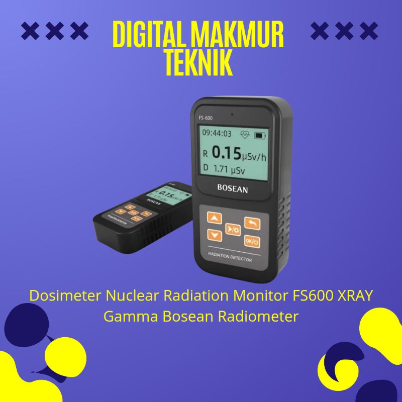 Jual Dosimeter Nuclear Radiation Monitor FS600 XRAY Gamma Bosean ...