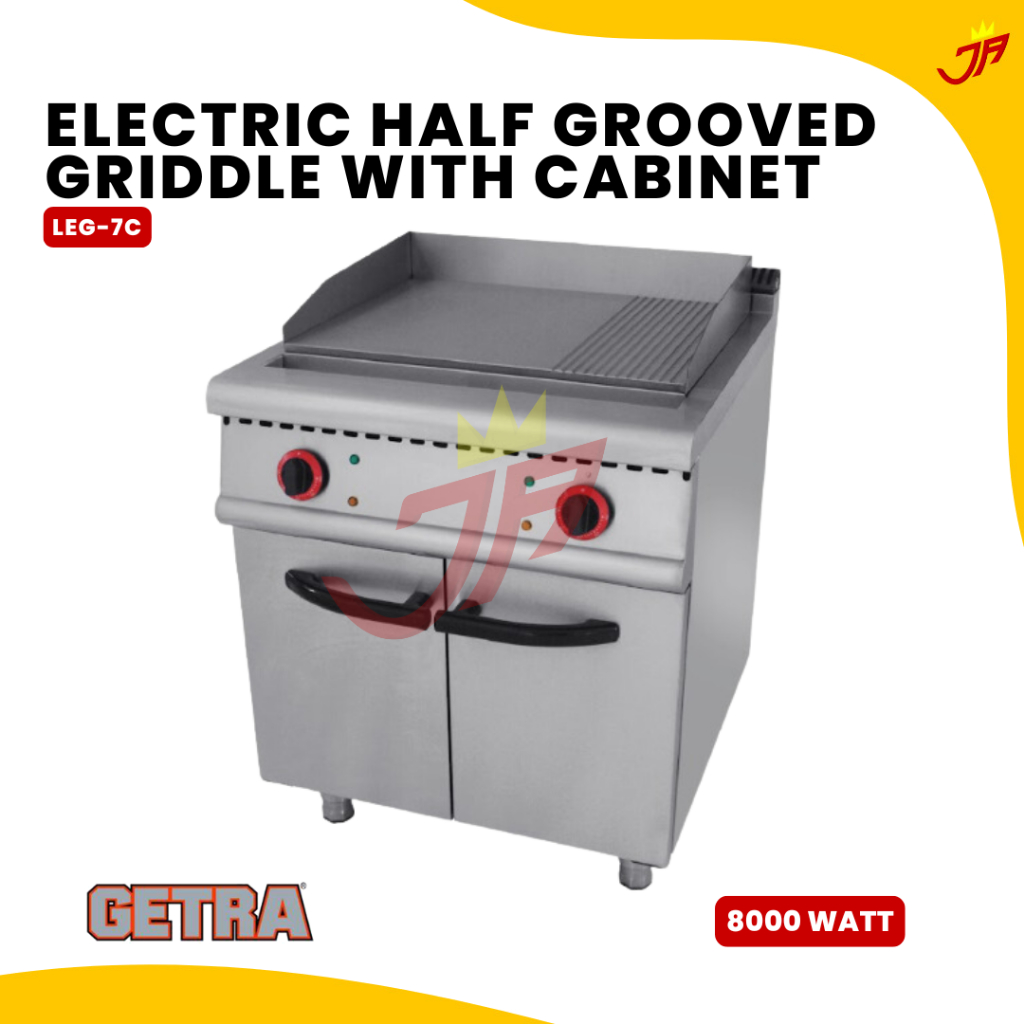 Jual GETRA Electric Half Grooved Griddle LEG-7C / Electric Griddle With ...