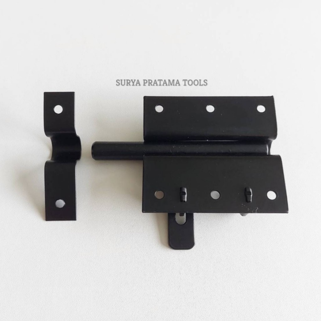 Jual Grendel Pintu Overpal Hitam 3 Inch Gerendel Tempat Kunci Gembok ...
