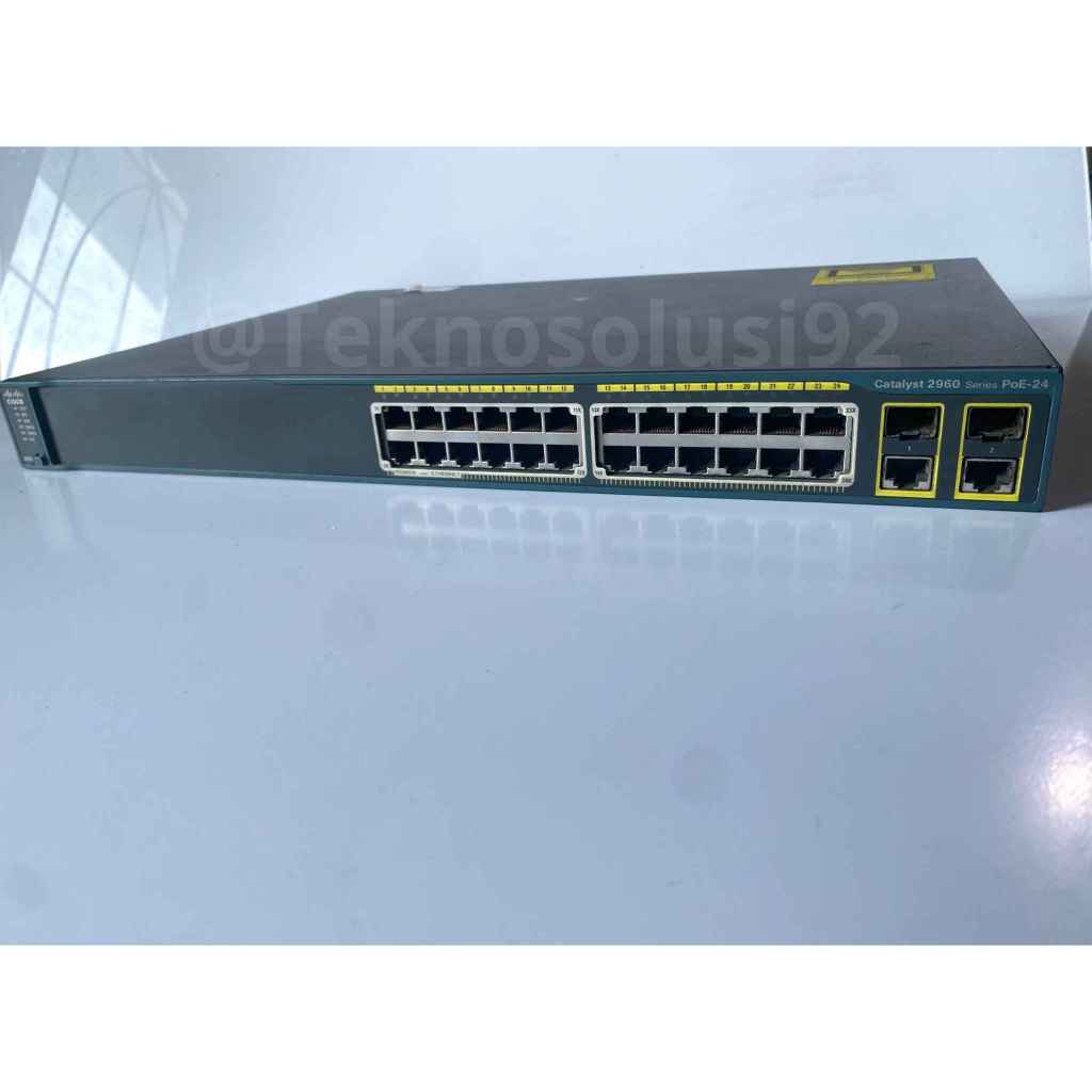 Jual Cisco WS-C2960+24PC-L Catalyst 2960 with 24Ports 370W POE Switch ...