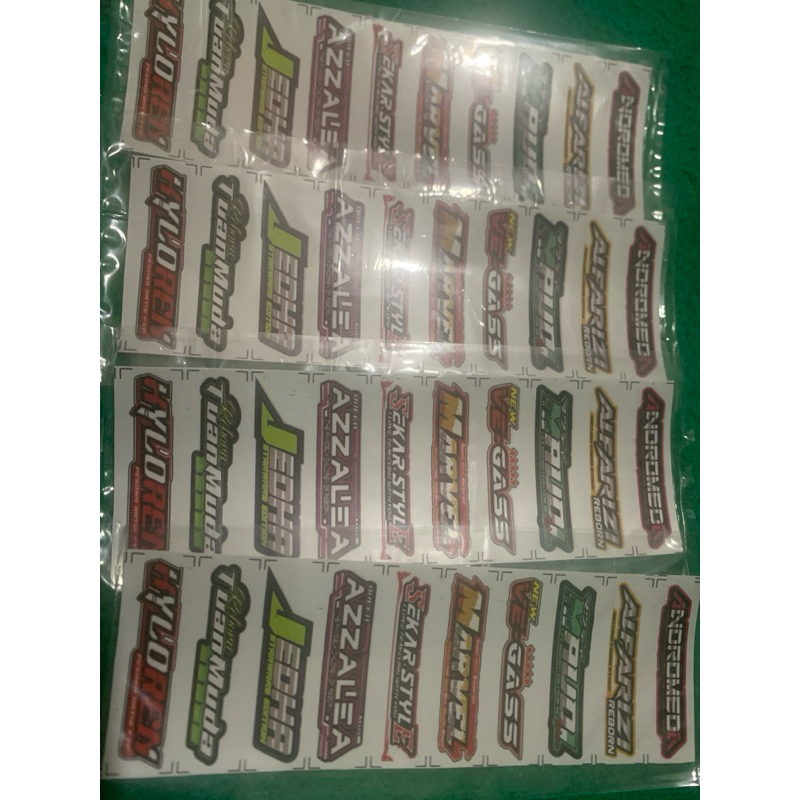 Jual stiker julukan cutting | Shopee Indonesia