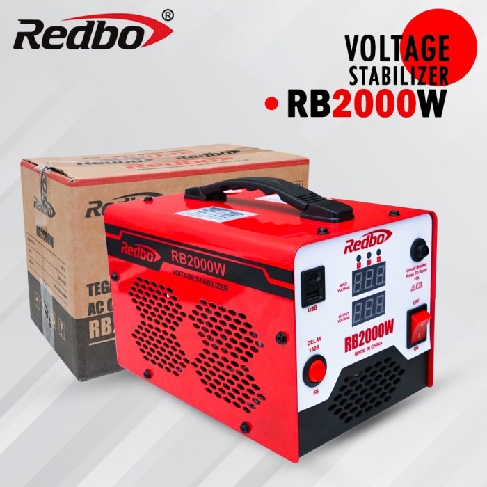 Jual Redbo Stabilizer Machine 2000W Automatic Voltage Regulator l AVR l ...