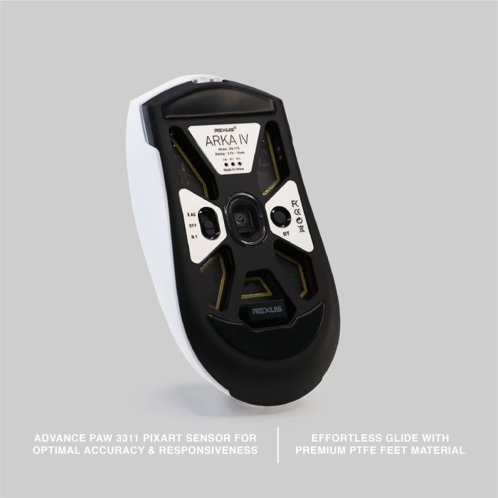 Jual Rexus ARKA IV / RX-115 Mouse Gaming Wireless Triple Connection ...