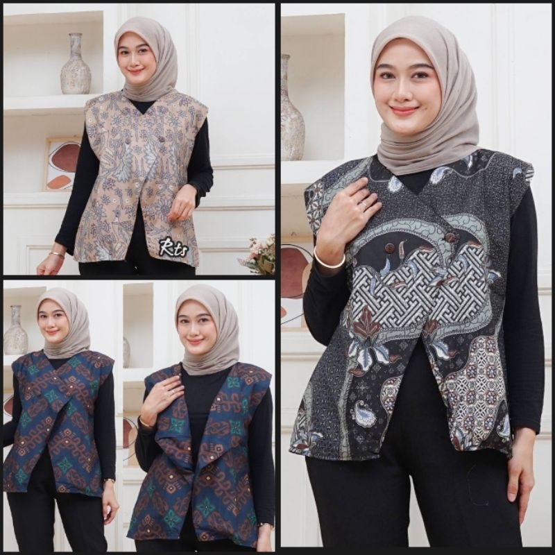 Jual Vest/Rompi Batik Terbaru Ready Seragam Bisa Cod Ukuran All Size ...