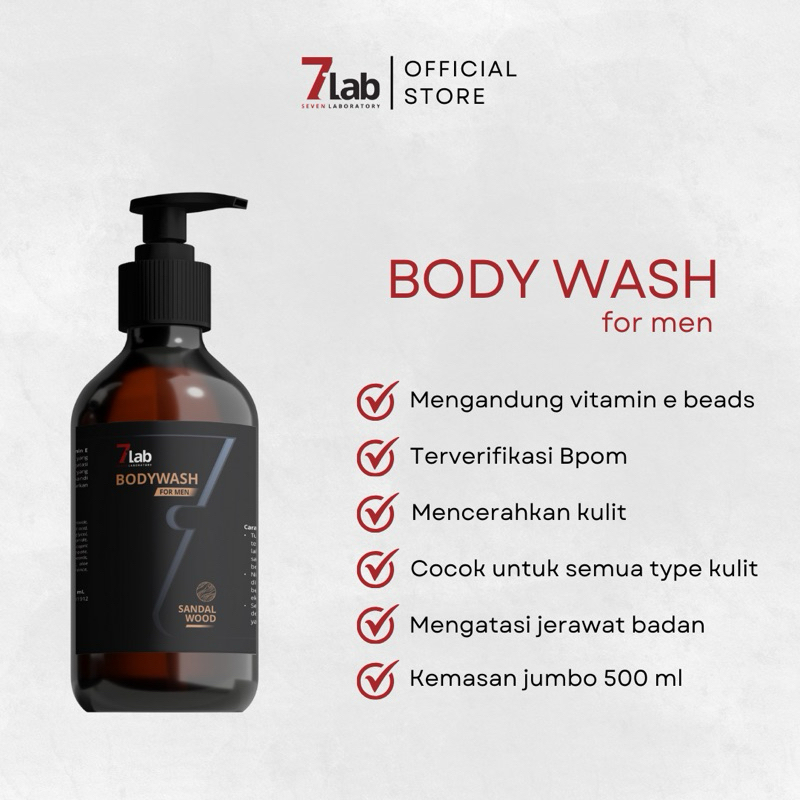 Jual Body Wash For Men By Seven Lab Sabun Mandi Niacinamide Brightening ...