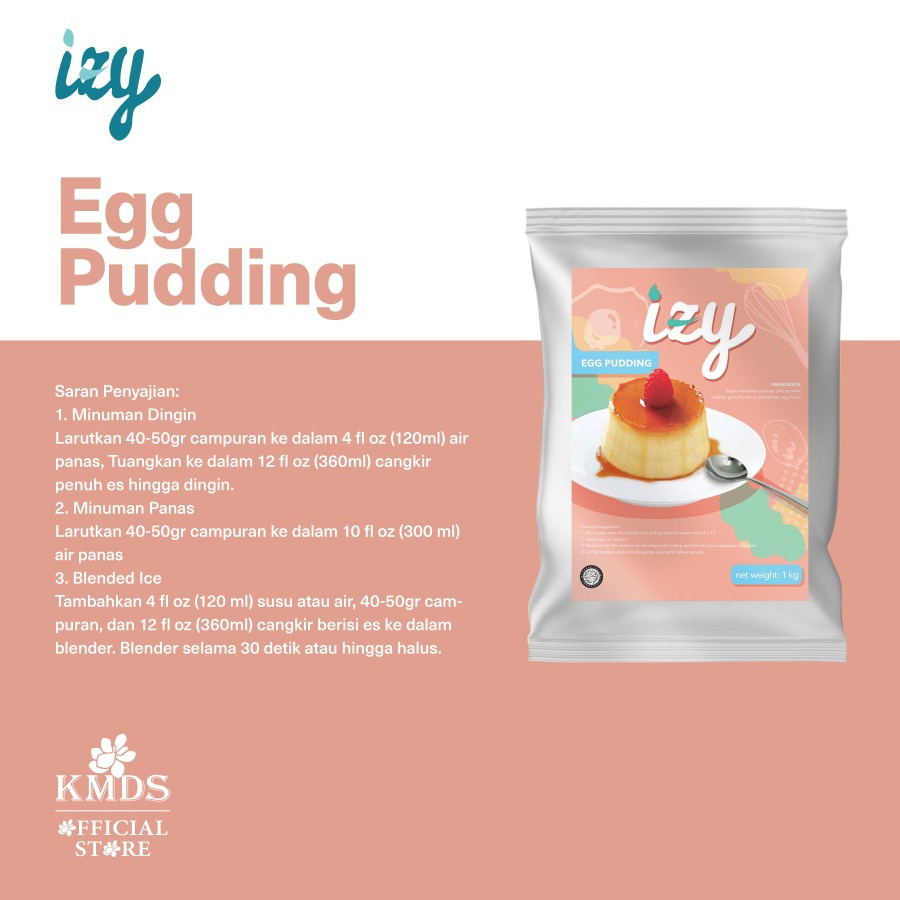 Jual Izy Egg Pudding Premix Powder 1 kg | Shopee Indonesia
