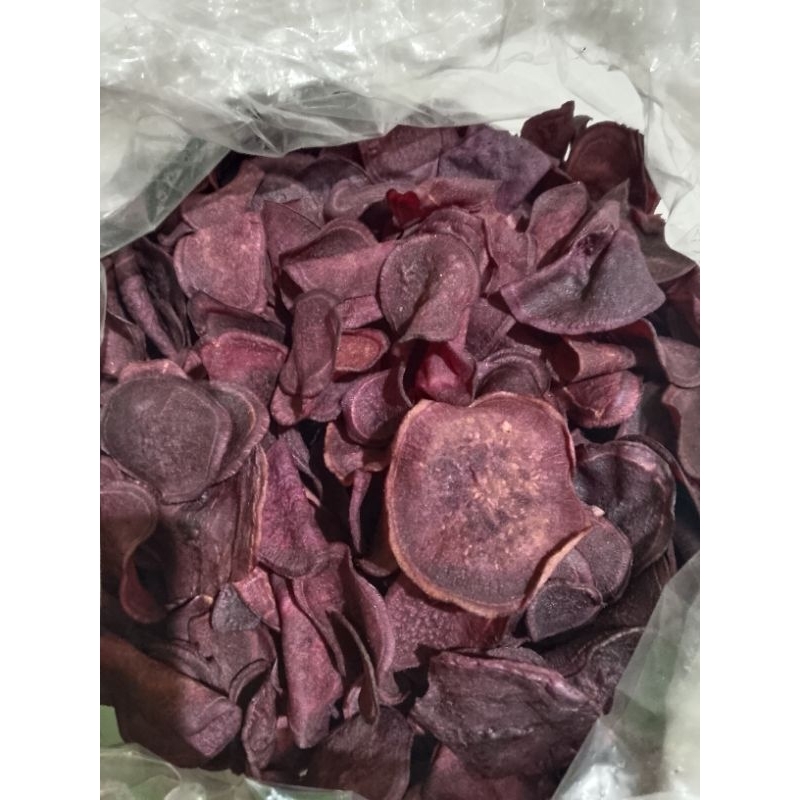 Jual keripik mantang manis ubi ungu kemasam 250 gram | Shopee Indonesia