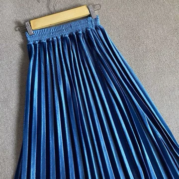 Rok Plisket Beludru 7 8 Velvet Premium Rok Bludru Midi Pendek Wanita