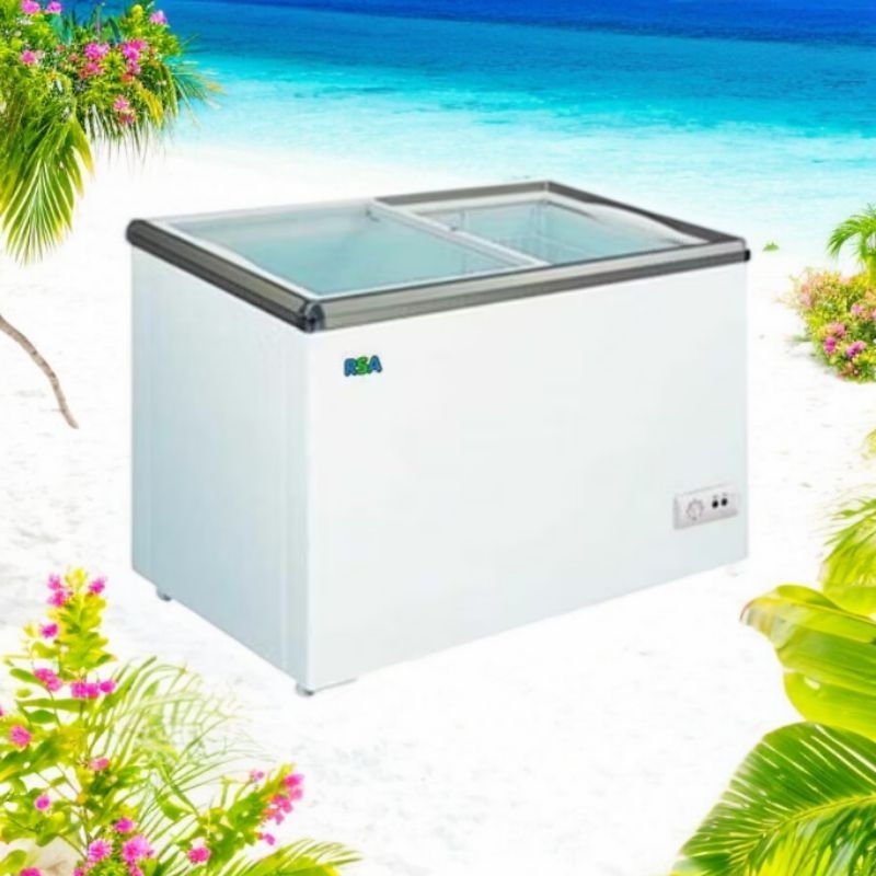 Jual Chest Freezer RSA XS 320 / XS320 Sliding Flat Glass 320 Liter ...