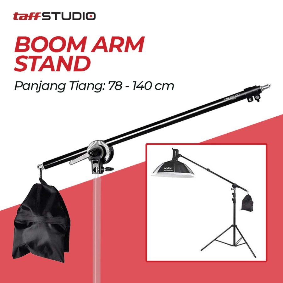 Jual Taffstudio Video Boom Arm Stand Bracket Lampu Foto Studio Sb We Shopee Indonesia