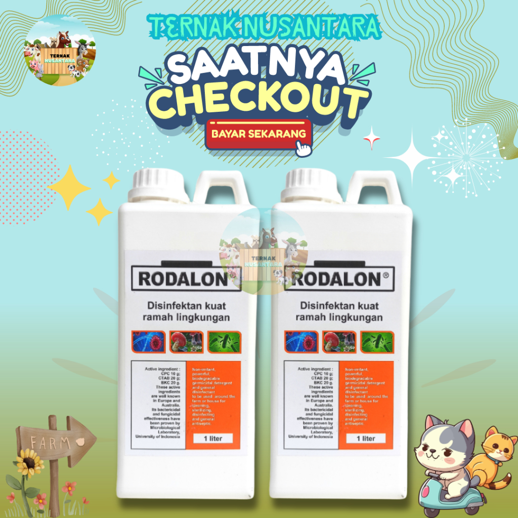 Jual RODALON 1 LITER - Disenfektan Ampuh Pembasmi Bakteri, Virus, Fungi ...