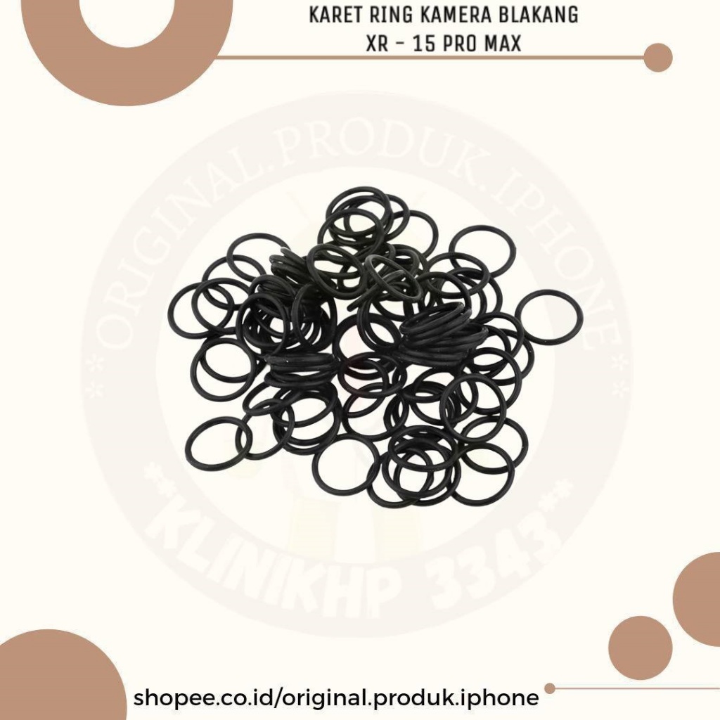 Jual XR SAMPAI 15 PRO MAX KARET RING KACA KAMERA BELAKANG ORIGINAL ...