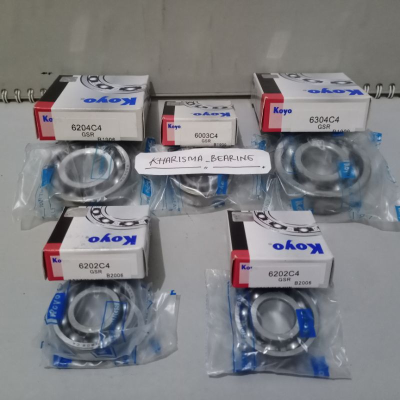 Jual Bearing High Speed 6304 C4 - 6204 C4 Koyo Set Rasio Ninja R RR S ...