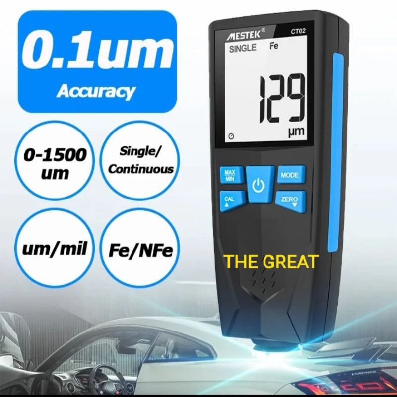 Jual Coating Thickness Gauge Digital Alat Ukur Permukaan Ketebalan Cat ...