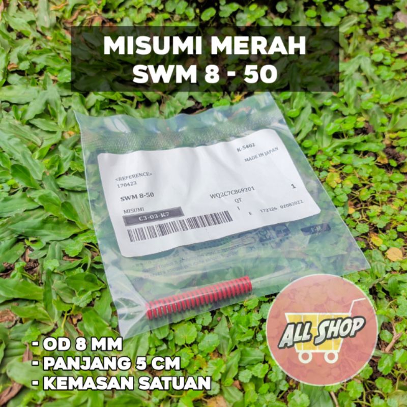 Jual Per misumi merah SWM 8-50 / per spring misumi | Shopee Indonesia