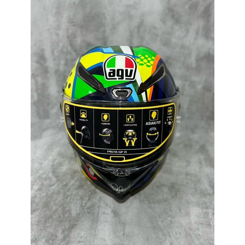 HELM PISTA CLONE 1:1 FULL FACE AGV PISTA ROSSI WINTER TEST 2020 PREMIUM