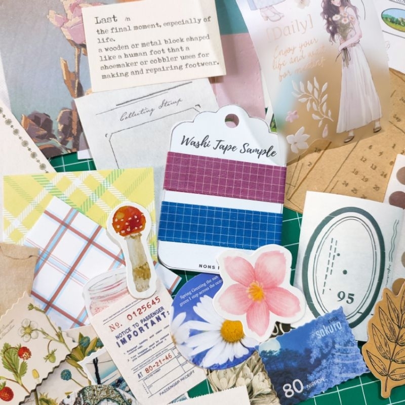 Jual JOURNAL SCRAPBOOK KIT SET VINTAGE | Shopee Indonesia