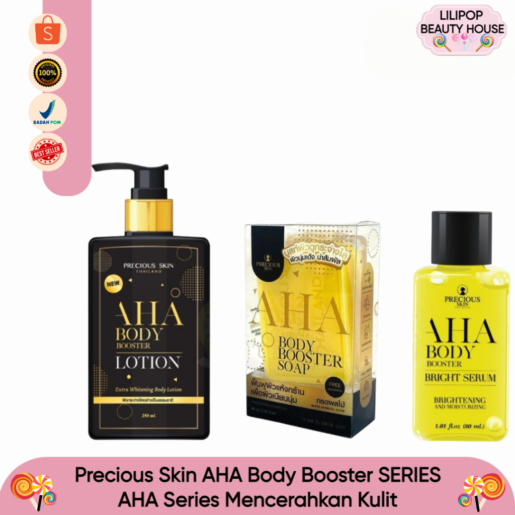 Jual Precious Skin AHA Body Booster SERIES - AHA Series Mencerahkan ...