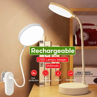 Lampu Baca LED Portable Tricolour USB Rechargeable