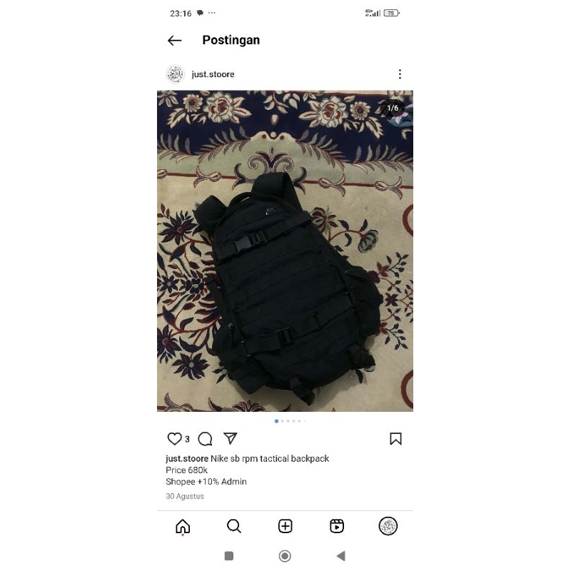 Jual Nike sb rpm tactical backpack | Shopee Indonesia
