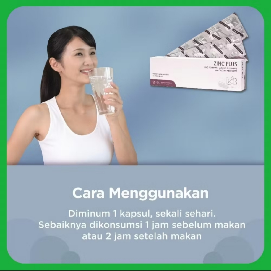 Jual Zinc Plus Strip 10 Kapsul Suplemen Jerawat Rambut Rontok | Shopee ...