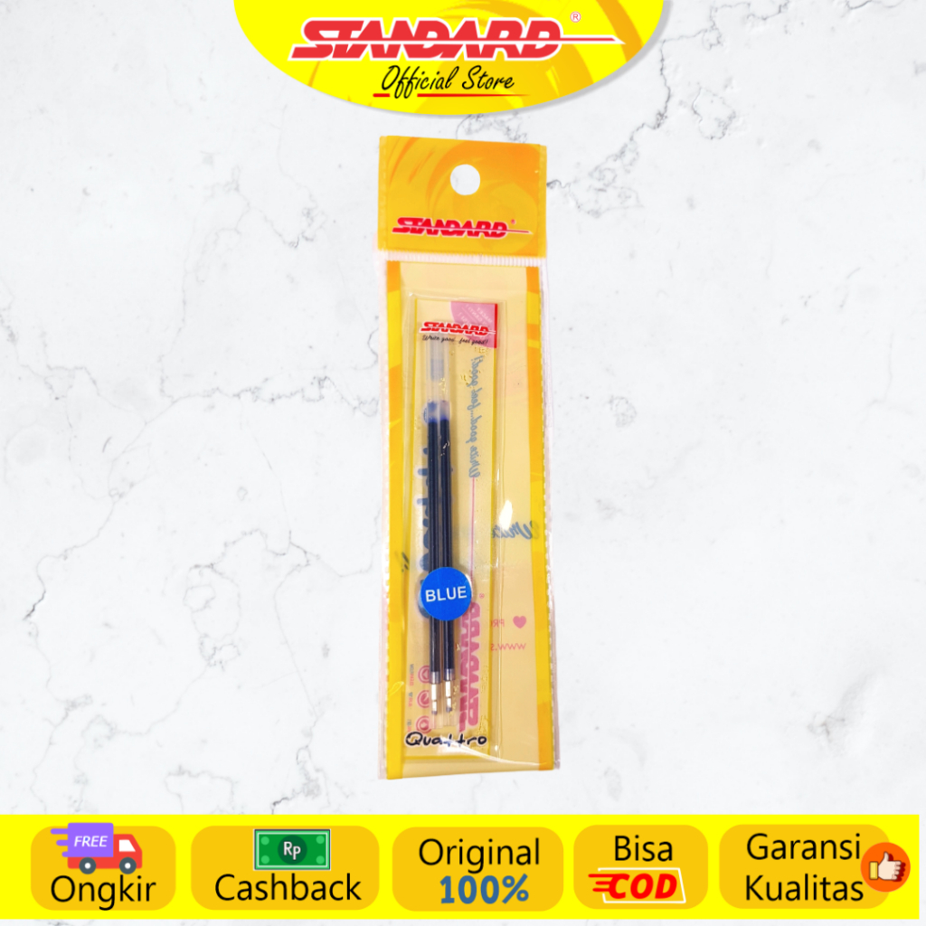 Standard - Refill Pulpen Quattro 0.5 / 1.0 - Oil Gel ( Isi Pulpen / Pena / Ballpoint ) (5)
