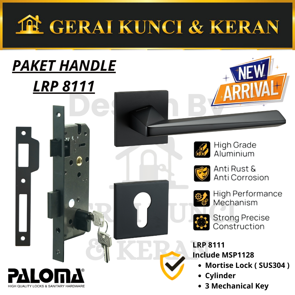 Jual PALOMA HRP LRP 8111 Gagang Pintu Door Handle Roses Set Material ...