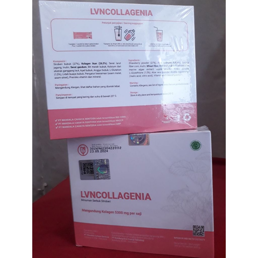 Jual LVN Collagen Original 100% barcode dan hologram pt best | Shopee ...