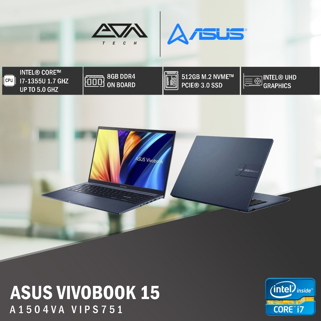Jual Laptop ASUS Vivobook 15 A1504VA VIPS751 i7 1355U/8GB/512GB/15.6 ...