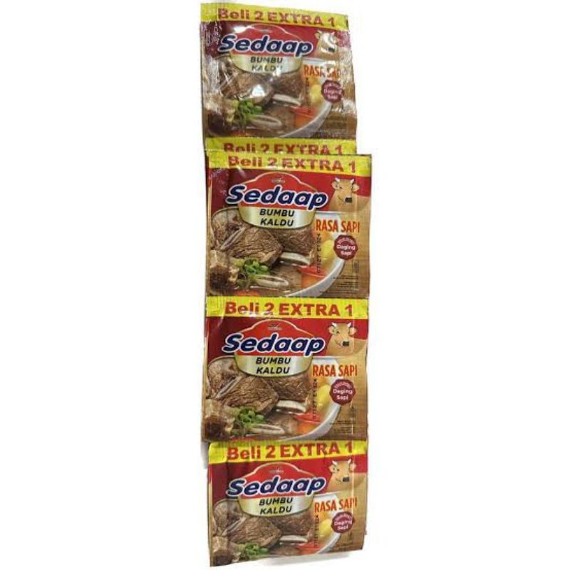 Jual SEDAAP BUMBU KALDU PENYEDAP RASA SAPI KEMASAN SACHET 9 GRAM 1 ...