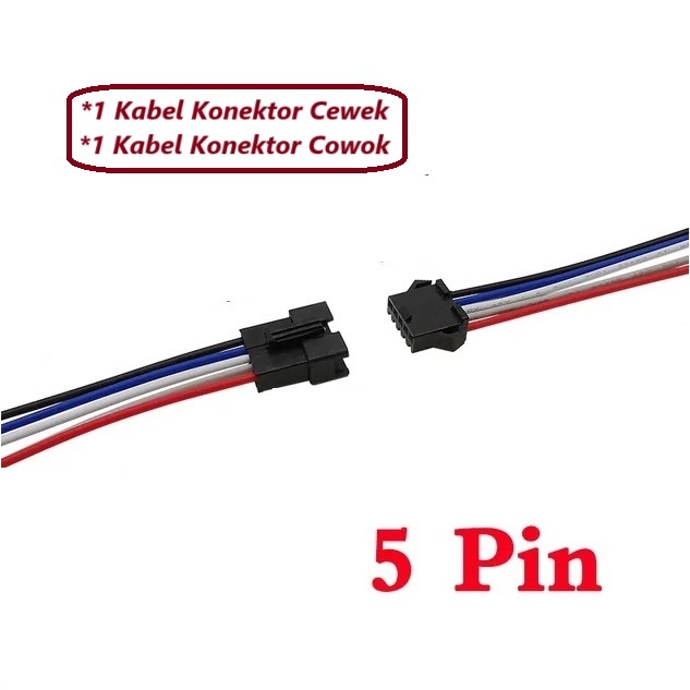 Jual Kabel Konektor LED 2-6 Pin Soket LED Connector Cable | Shopee ...