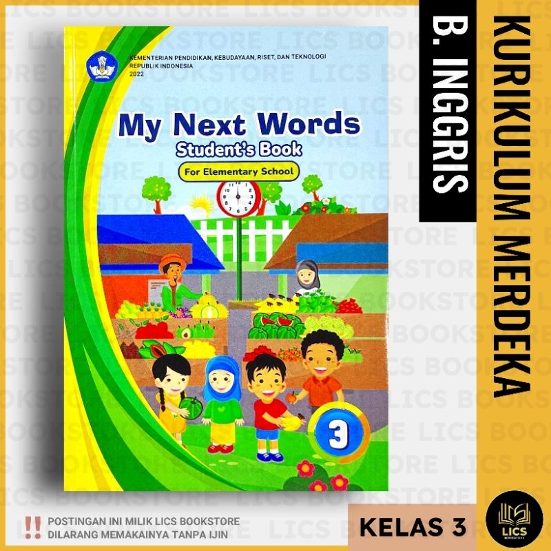 Jual Buku Bahasa Inggris Kelas 3 SD Kurikulum Merdeka KURMER | Shopee ...