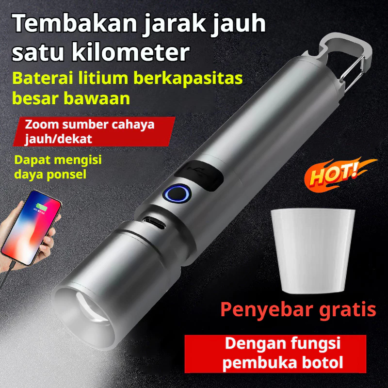 Jual 【Produk super tunggal Kap lampu gratis】Senter Laser Zoom ...