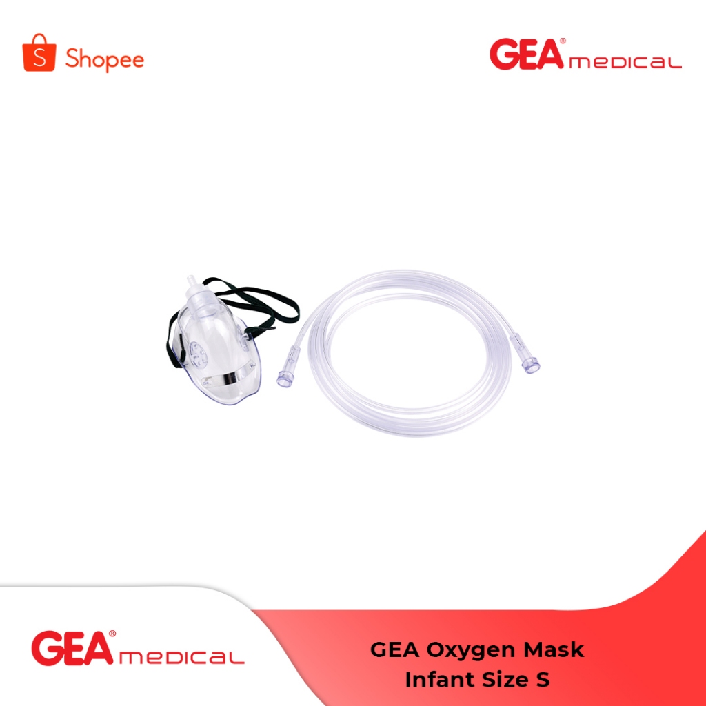 Jual GEA Masker Oksigen / Oxygen Mask Infant (Size S) | Shopee Indonesia