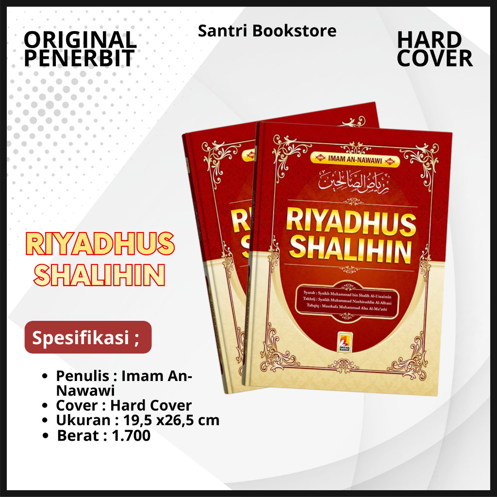 Jual Kitab Riyadhus Shalihin dan Penjelasannya Original Hard Cover ...