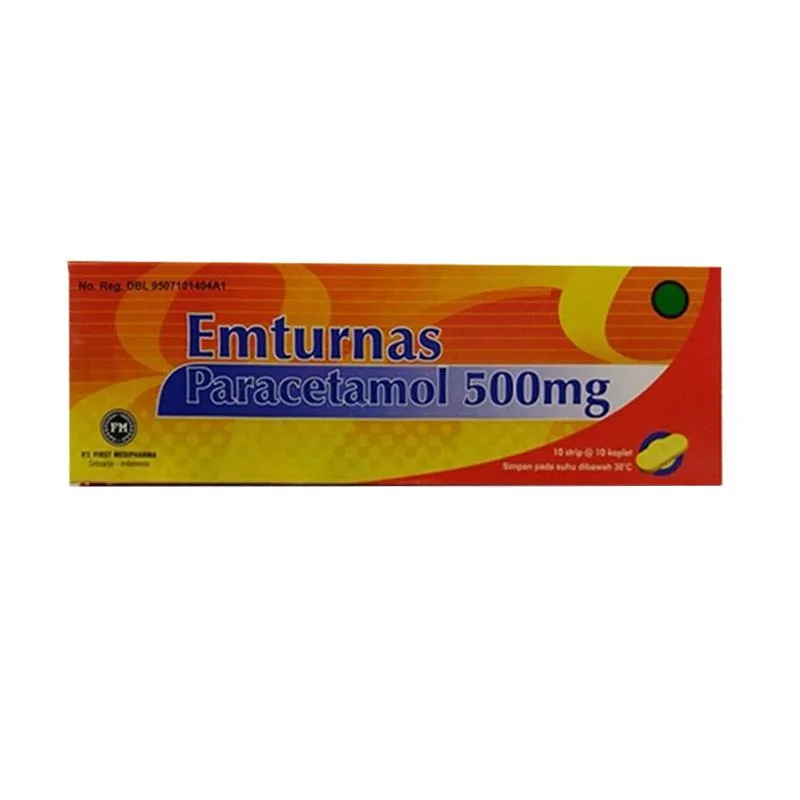 Jual EMTURNAS | PARACETAMOL 500MG BOX ISI 100 TABLET | Shopee Indonesia