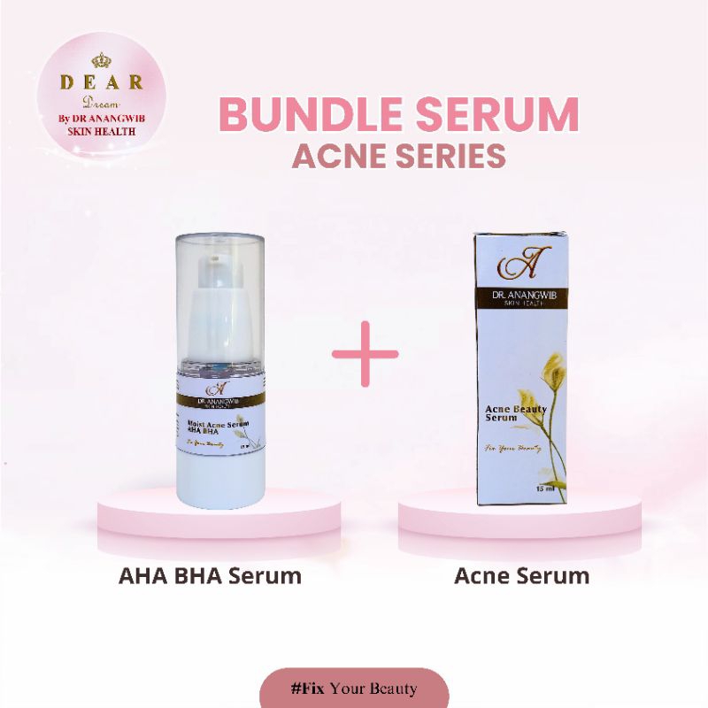 Jual BUNDLE ACNE SERUM SERIES ( ACNE SERUM + AHA BHA SERUM ) | Shopee ...
