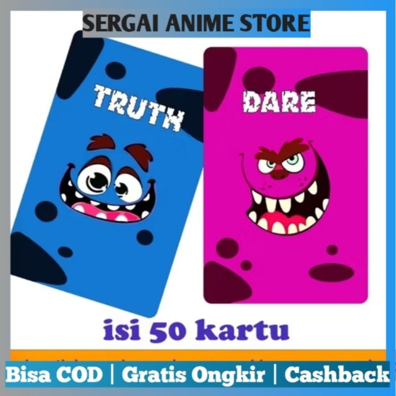 Jual Kartu Permainan Truth Or Dare I Game Card Jujur atau Tantangan ...