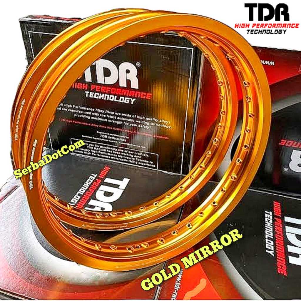 Jual VELG TDR W SHAPE KOTAK 185 215 RING 17 GOLD ORIGINAL not wm