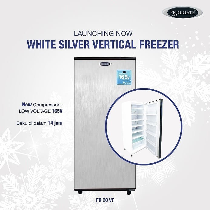 Jual FRIGIGATE Upright Freezer FR-20-VF Alat Pembeku Es Batu | Shopee ...