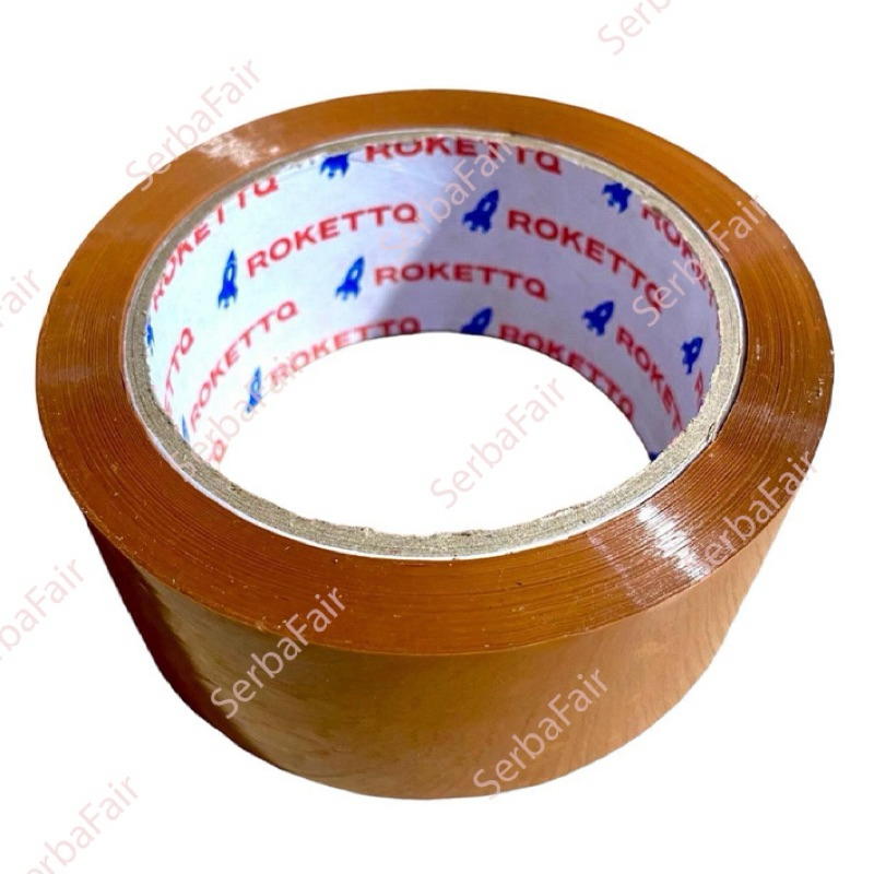 Jual Lakban Bening Coklat ROKETT 2 Inch (48MM) 100 Yards Ecos TEBAL ...