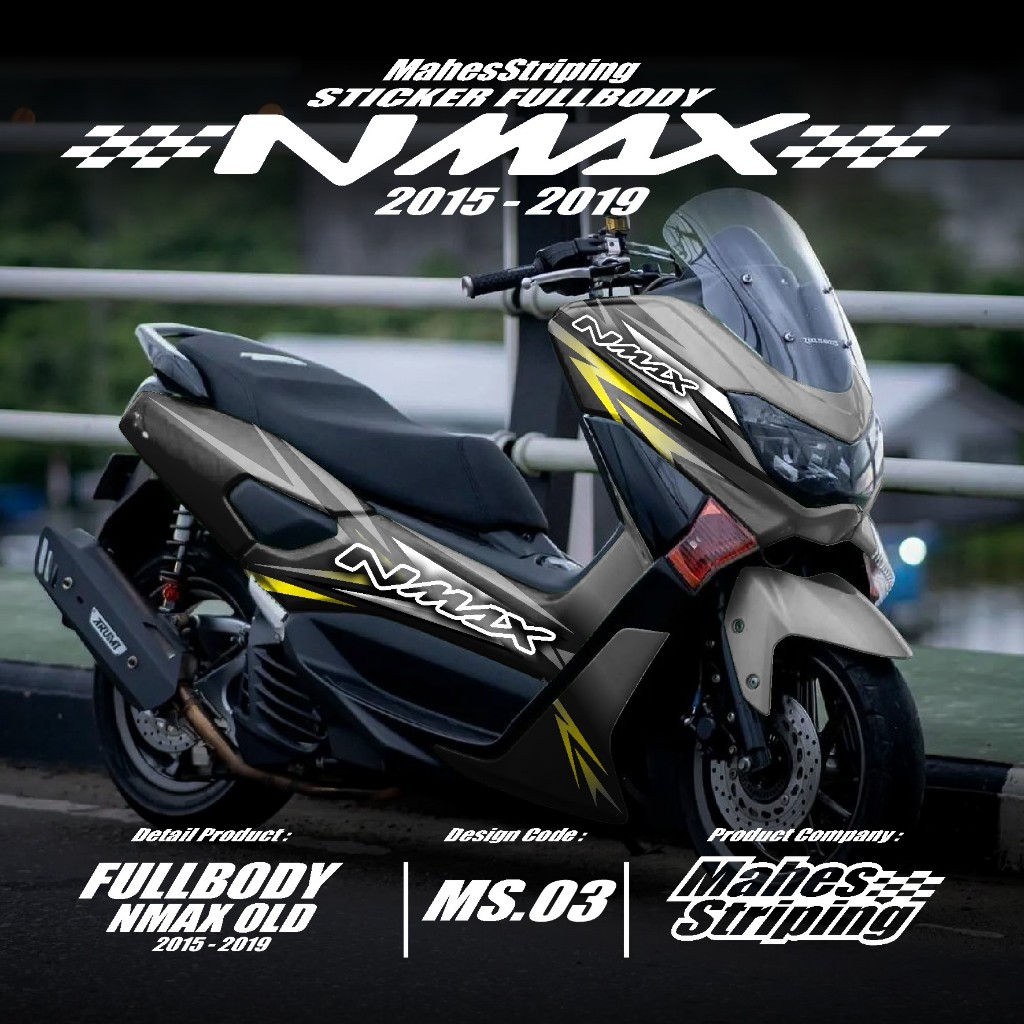 Jual Decal Nmax OLD full body - Sticker Striping Nmax 2015 2016 2017 ...