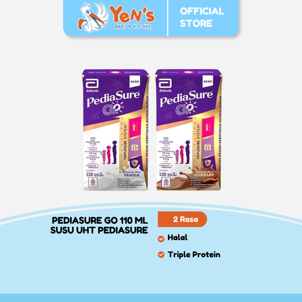 Jual Pediasure Go 110 ml Susu UHT Pediasure Vanila / Coklat | Shopee ...