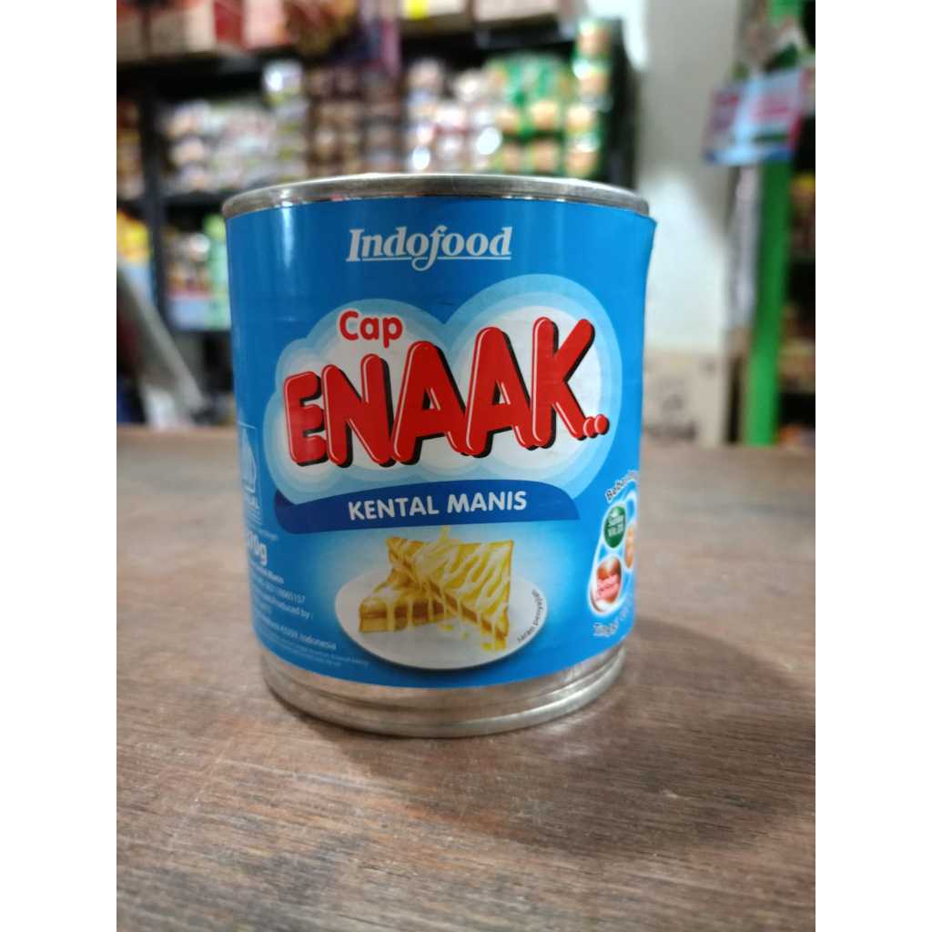 Jual Susu Kental Manis Putih Cap Enak Enaak 370gr | Shopee Indonesia