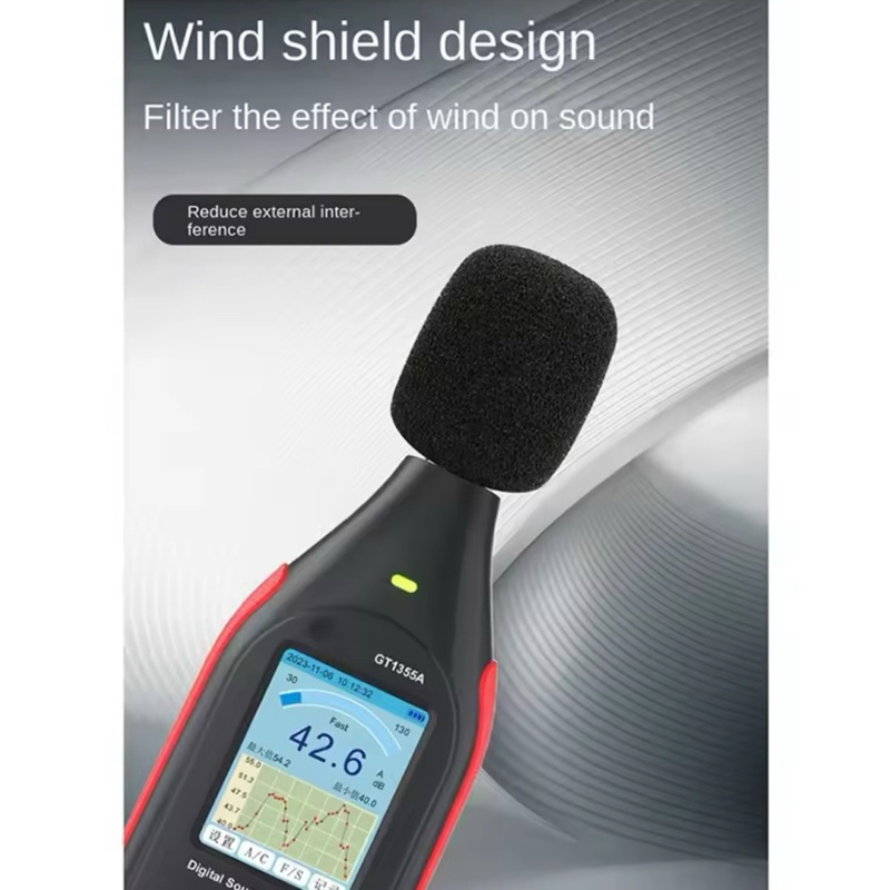 Jual Sound Level Meter Data Logger with Alarm GT1355A Noise Decibel ...