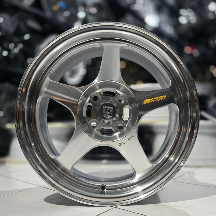 Jual velg mobil r16 SPOON FLOW FORMING velg ring 16 city jazz raize ...