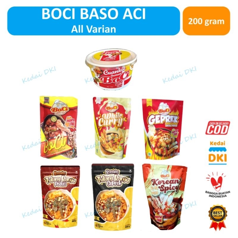 Jual BOCI baso aci mantap jiwa, Geprek, white curry, toping dan Cuanki ...