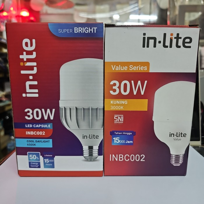 Jual Lampu Led Inlite INBC002 30W PUTIH Capsule T-Bulb Led 30 watt ...