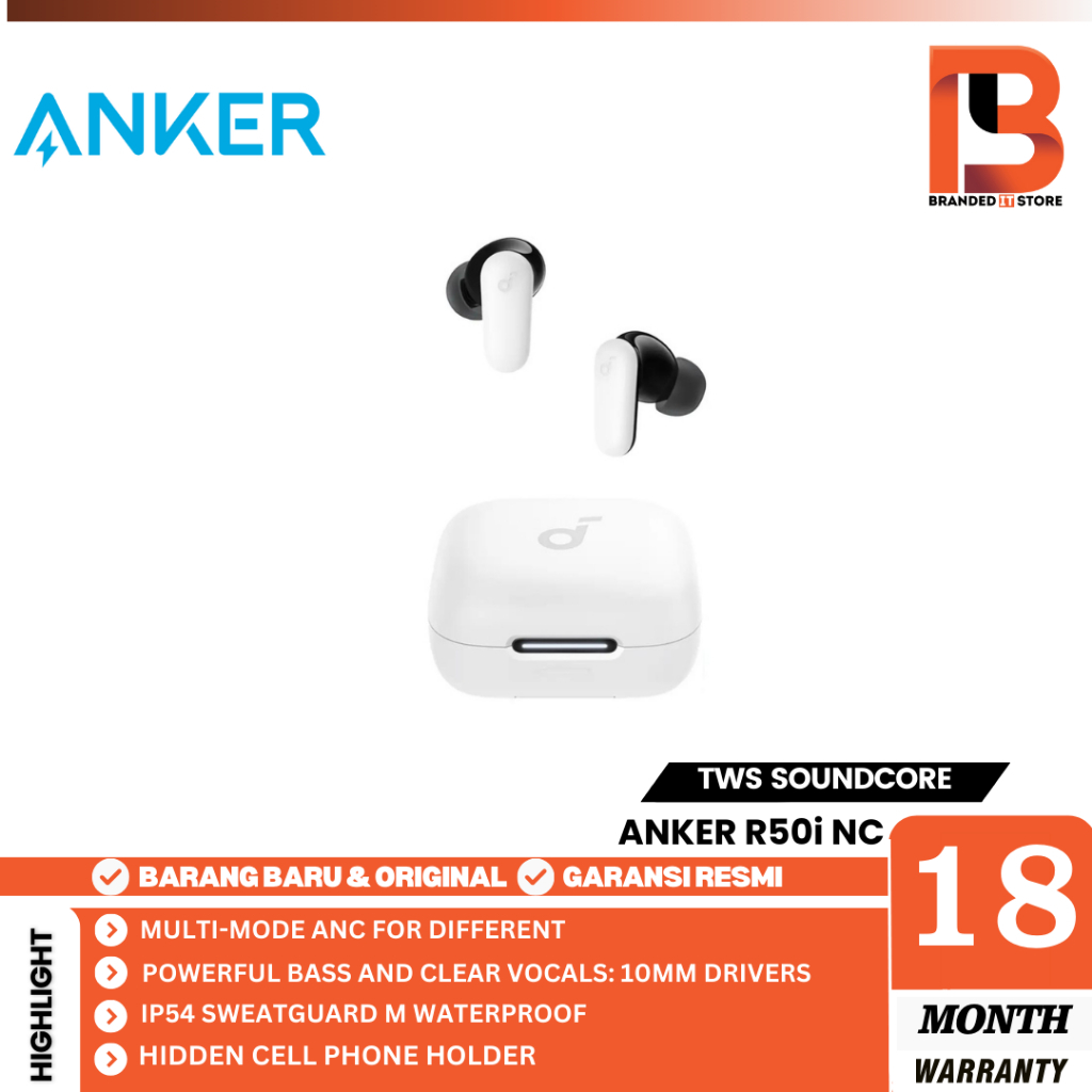 Jual TWS ANKER SOUNDCORE R50i NC Earbuds BLUETOOTH 5.4 - A3959 | Shopee ...